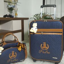 Lançamento Mala com Rodinhas e Bolsa Maternidade